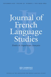 Journal of French Language Studies